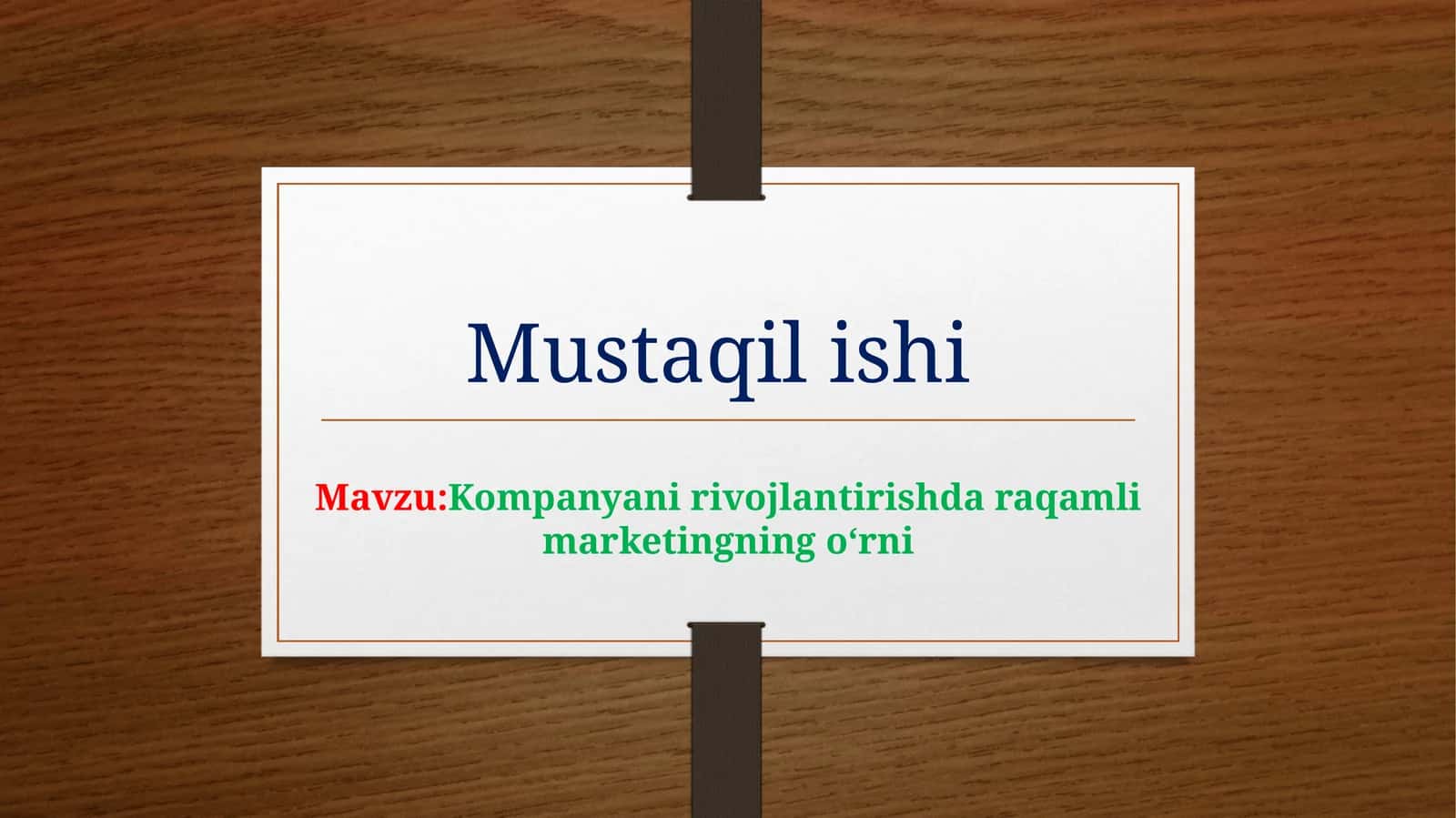 Mustaqilishi