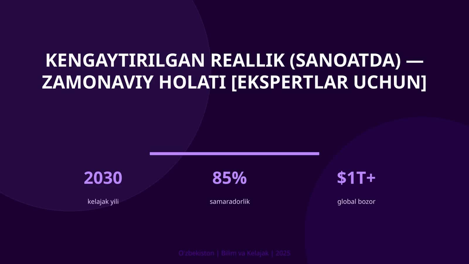 Kengaytirilgan reallik (sanoatda) — zamonaviy holati [ekspertlar uchun]