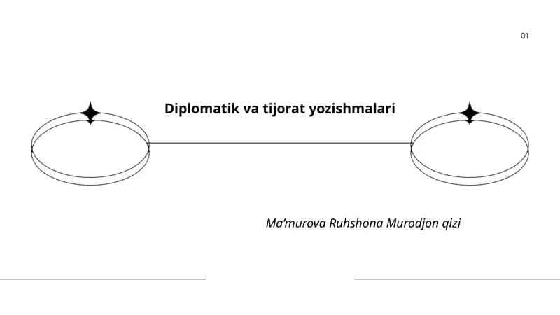 Diplomatik va tijorat yozishmalari