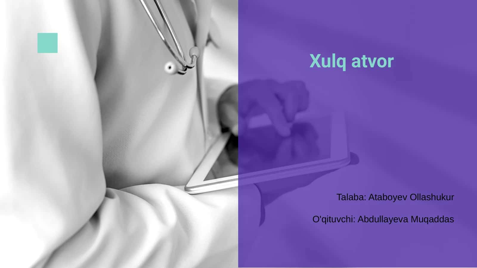 Xulq atvor