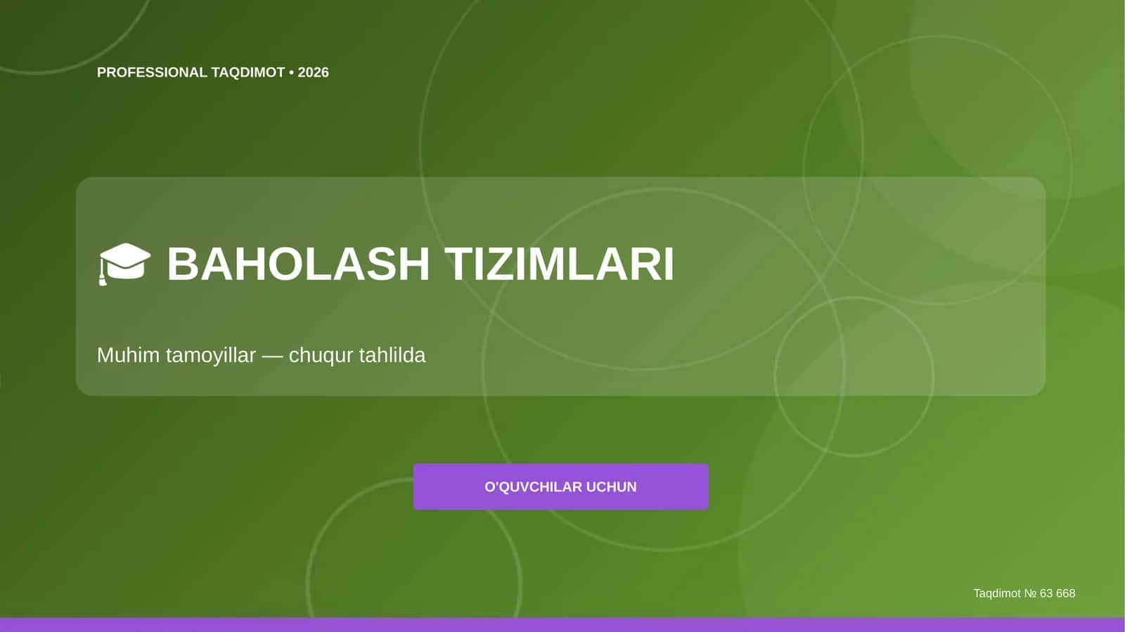 PROFESSIONAL TAQDIMOT • 2026