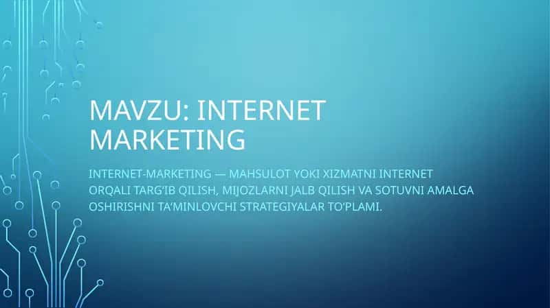 Internet marketing