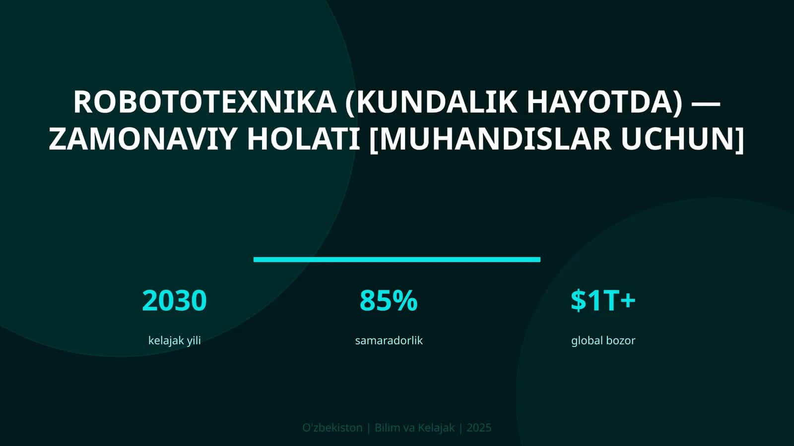 Robototexnika (kundalik hayotda) — zamonaviy holati [muhandislar uchun]
