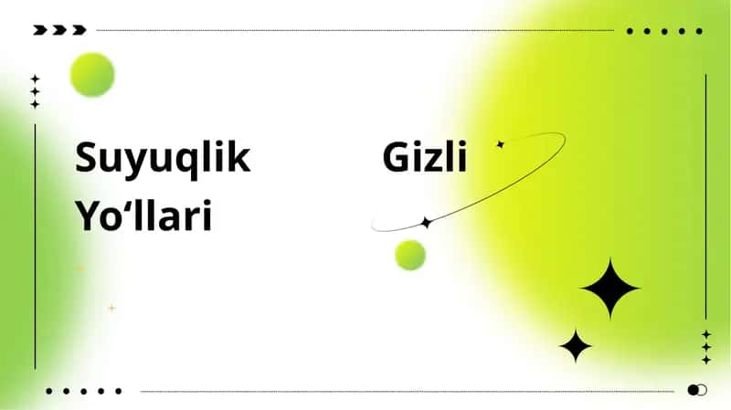 Suyuqlik Gizli Yo‘llari