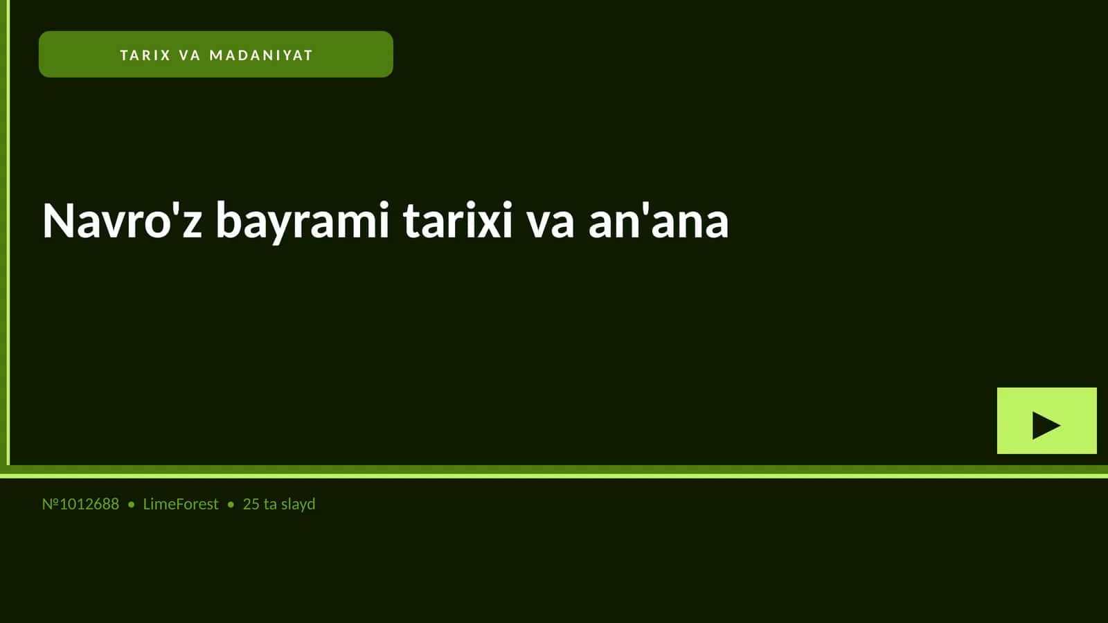 Navro'z bayrami tarixi va an'ana