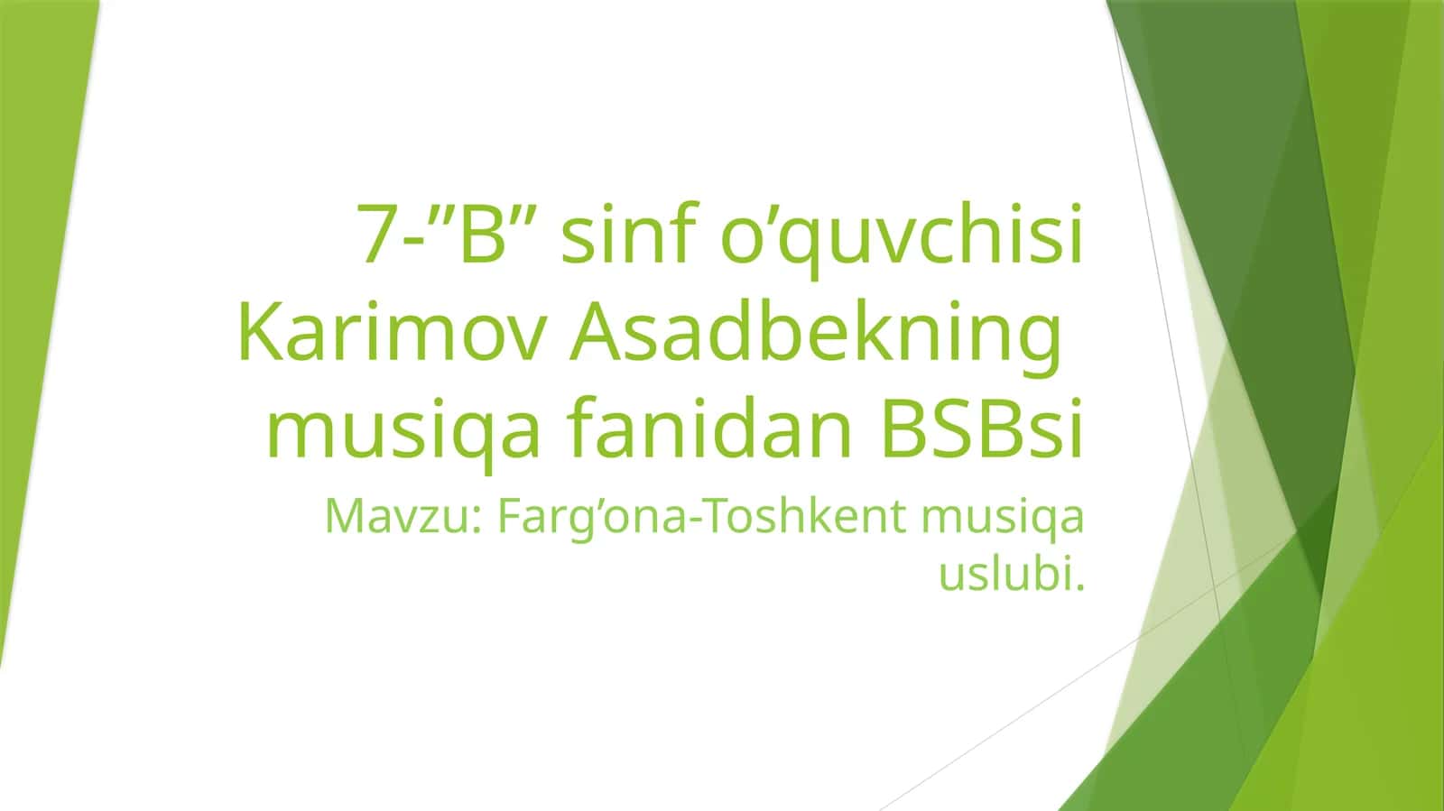 Farg’ona-Toshkent musiqa uslubi