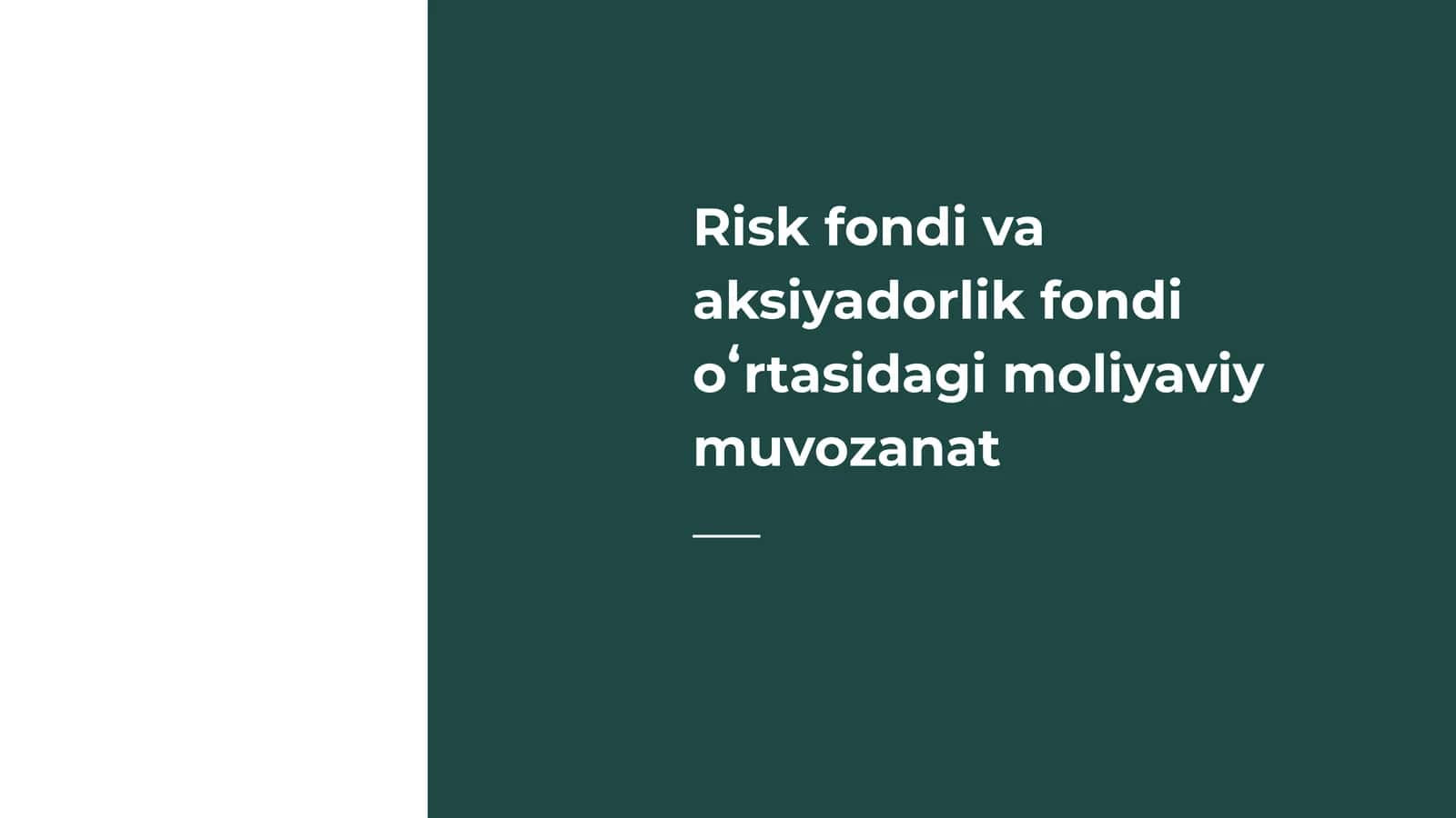 Moliyaviy muvozanat