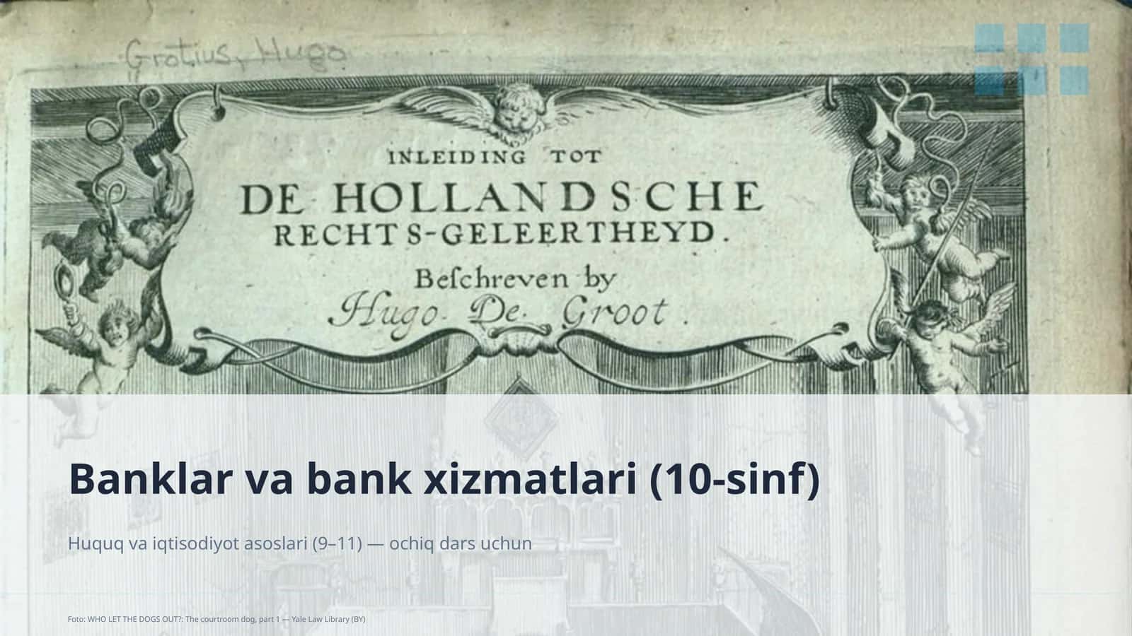 Banklar va bank xizmatlari (10-sinf)