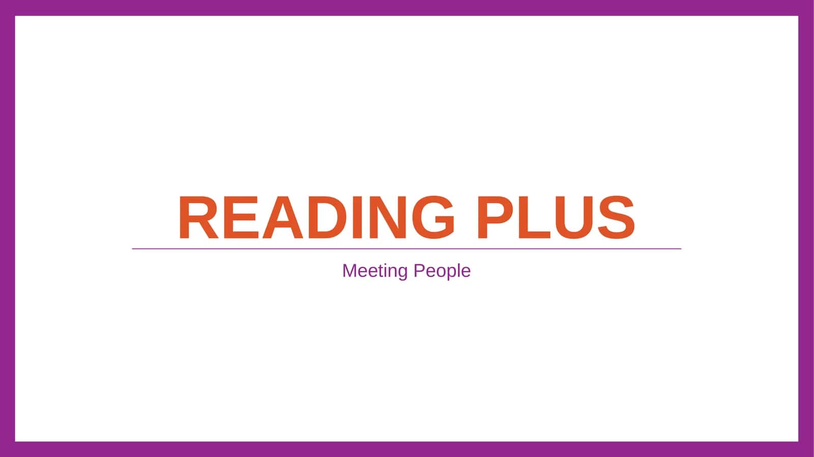 Reading plus