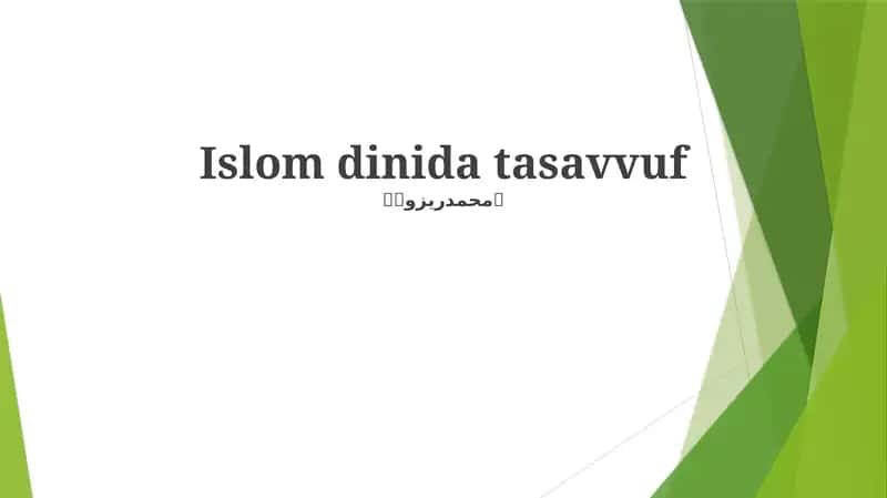Sufiylik Yo'li