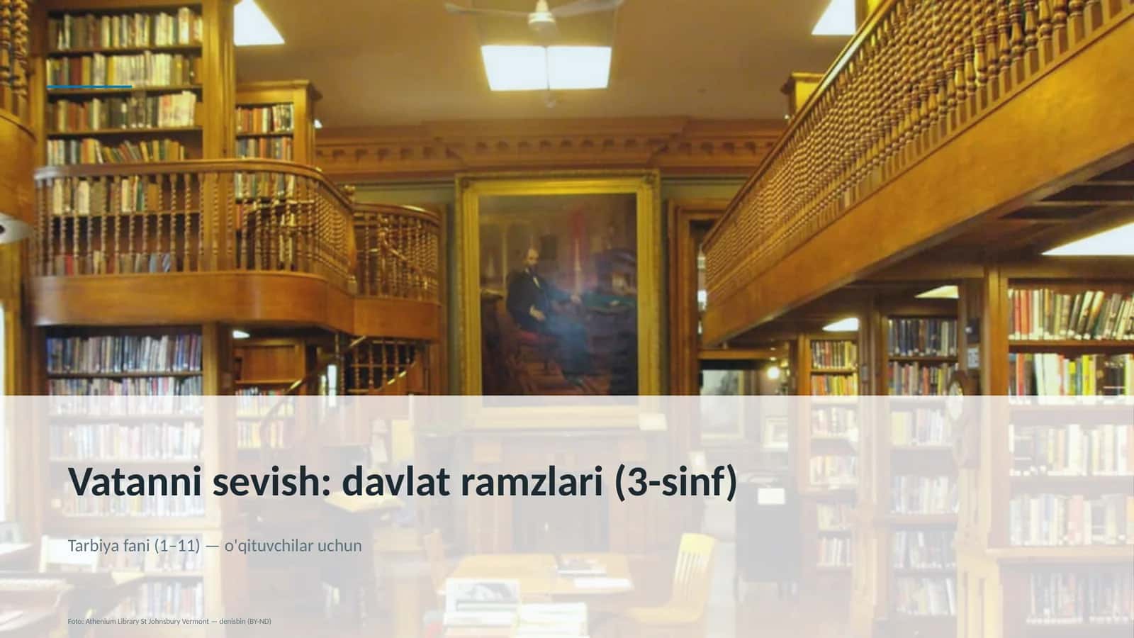 Vatanni sevish: davlat ramzlari (3-sinf)