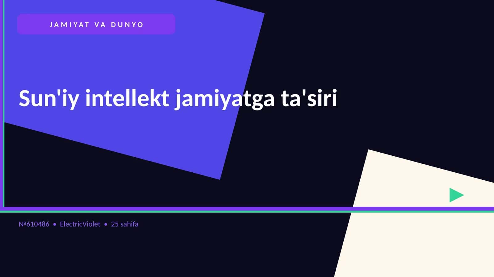 Sun'iy intellekt jamiyatga ta'siri