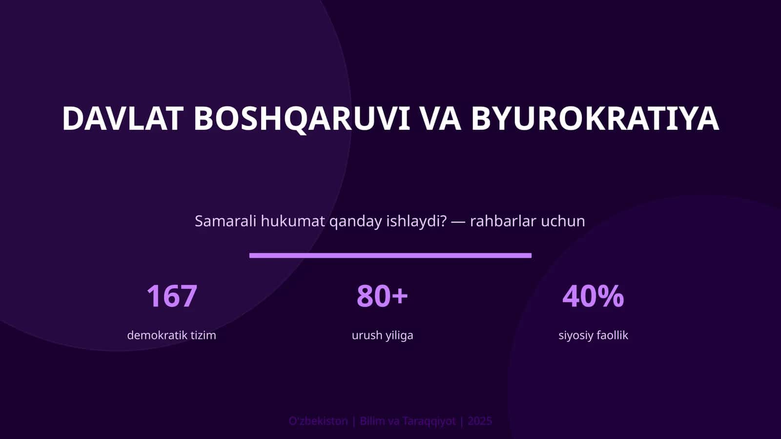 Davlat boshqaruv va byurokratiya