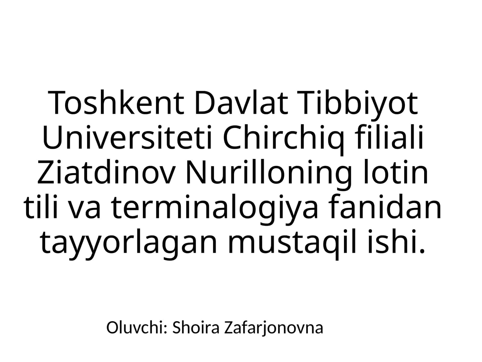 Dorivor oʻsimliklar