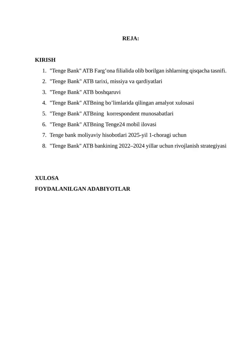 Tenge Bank ATB