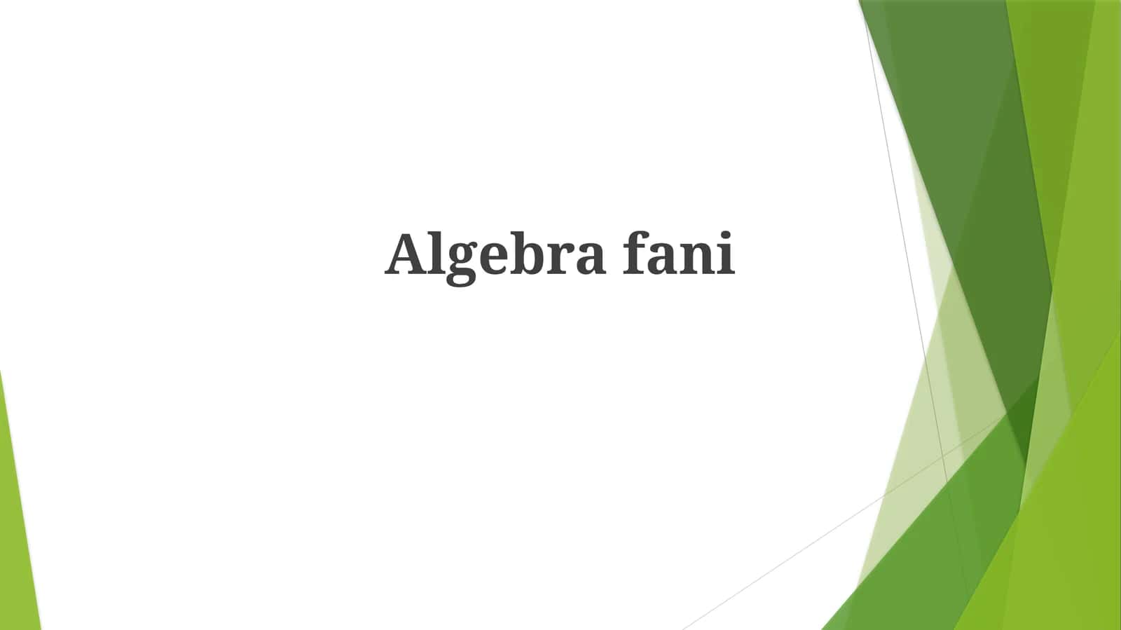 Algebrafani