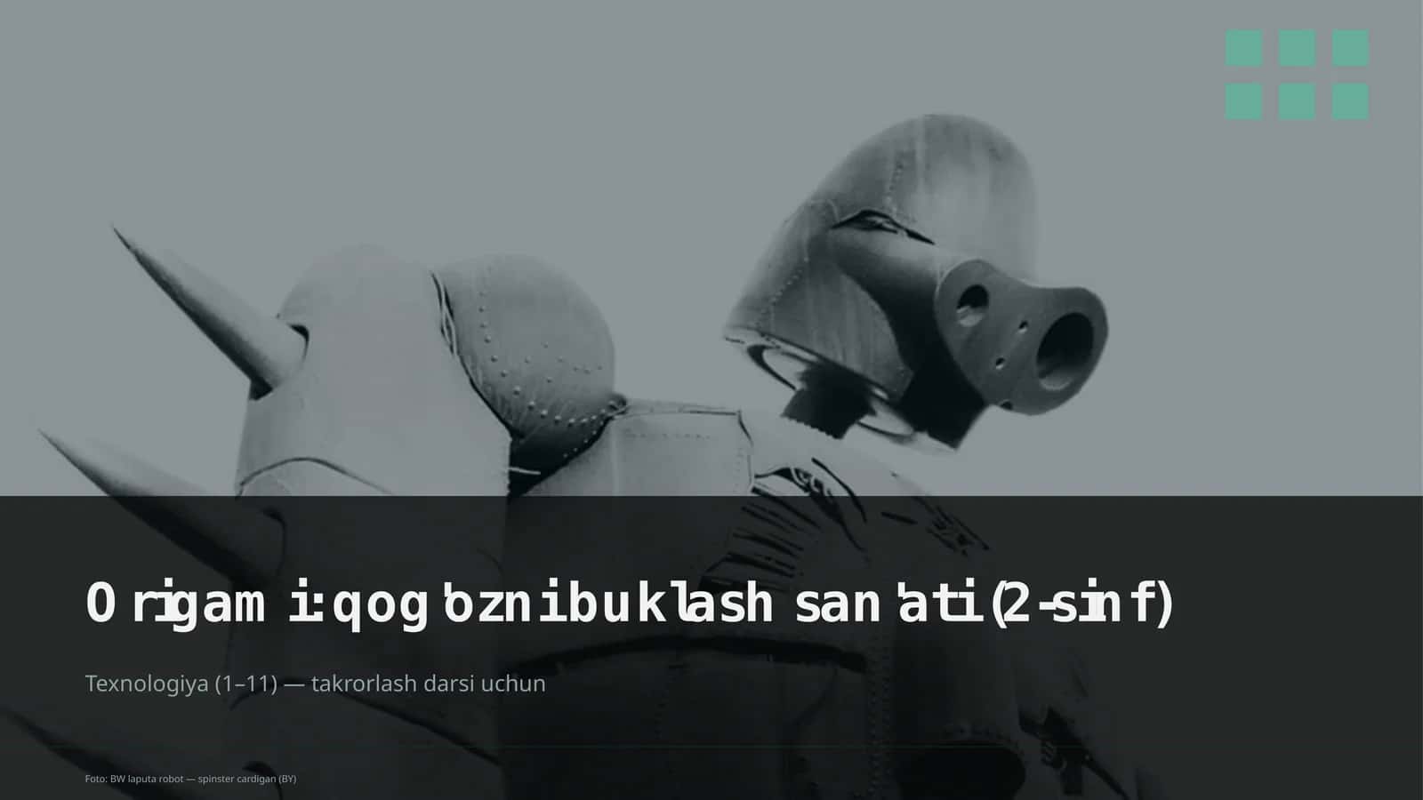 Origami: qog'ozni buklash san'ati (2-sinf)