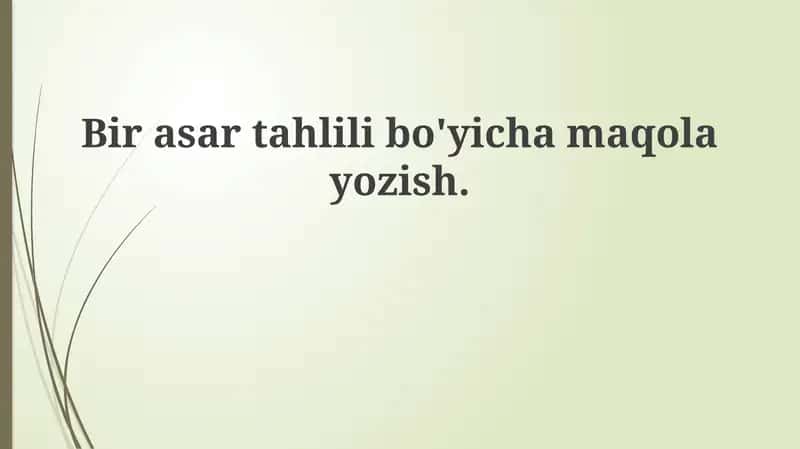 Tarixiy manbalar tahlili