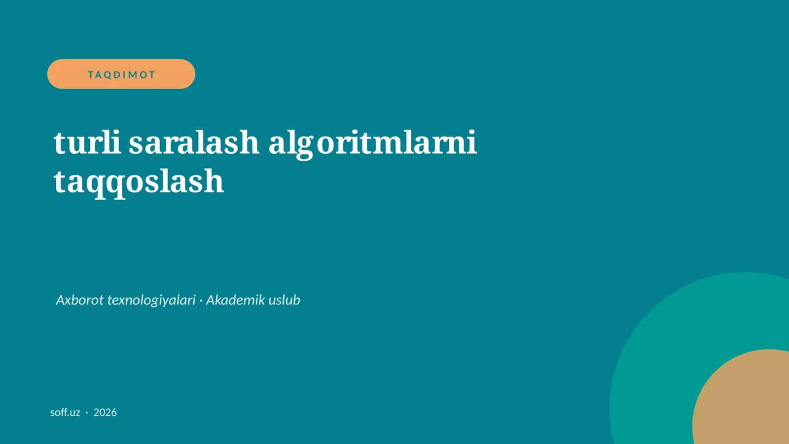 Taqdimot
