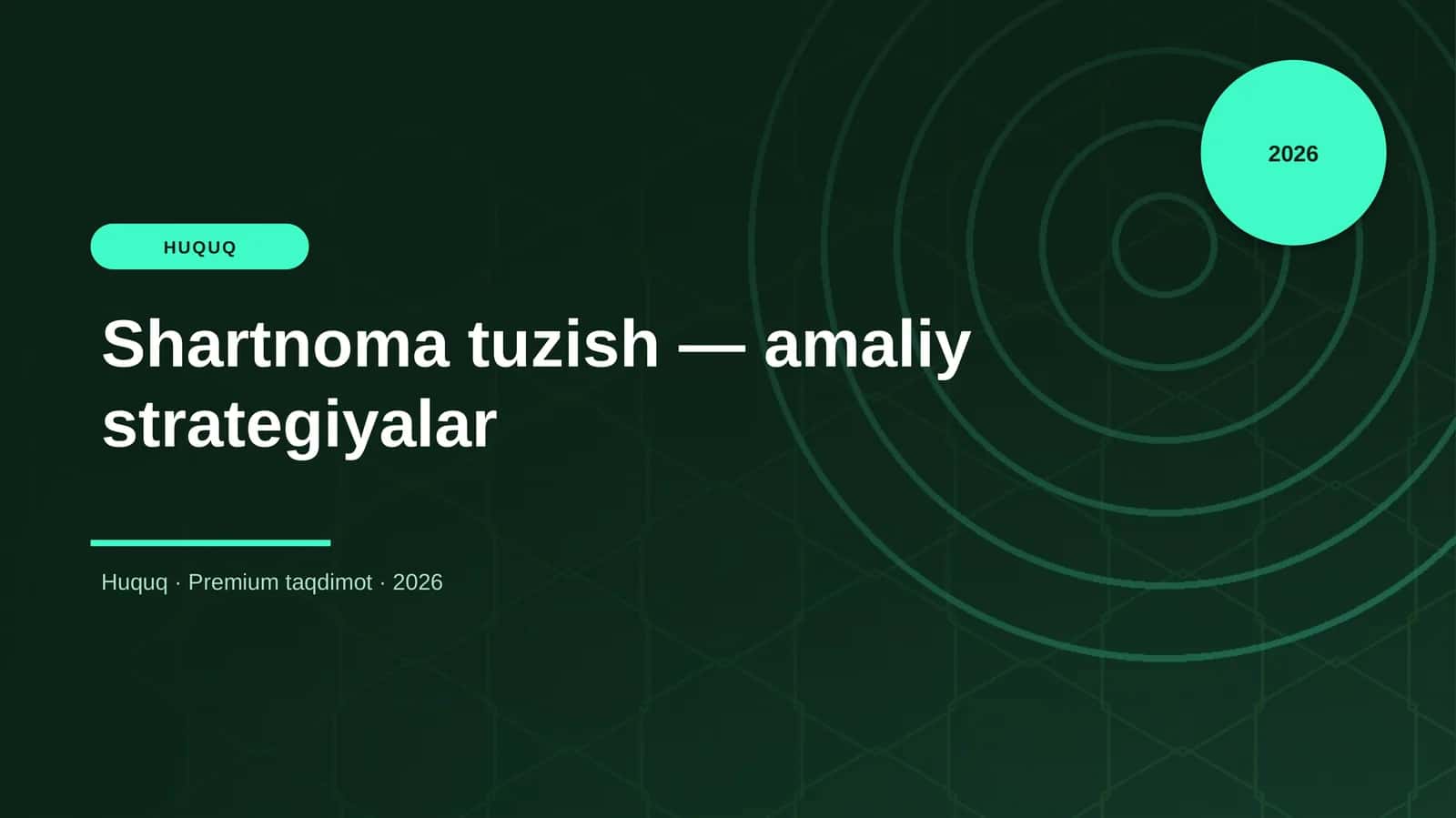 Shartnoma tuzish — amaliy strategiyalar