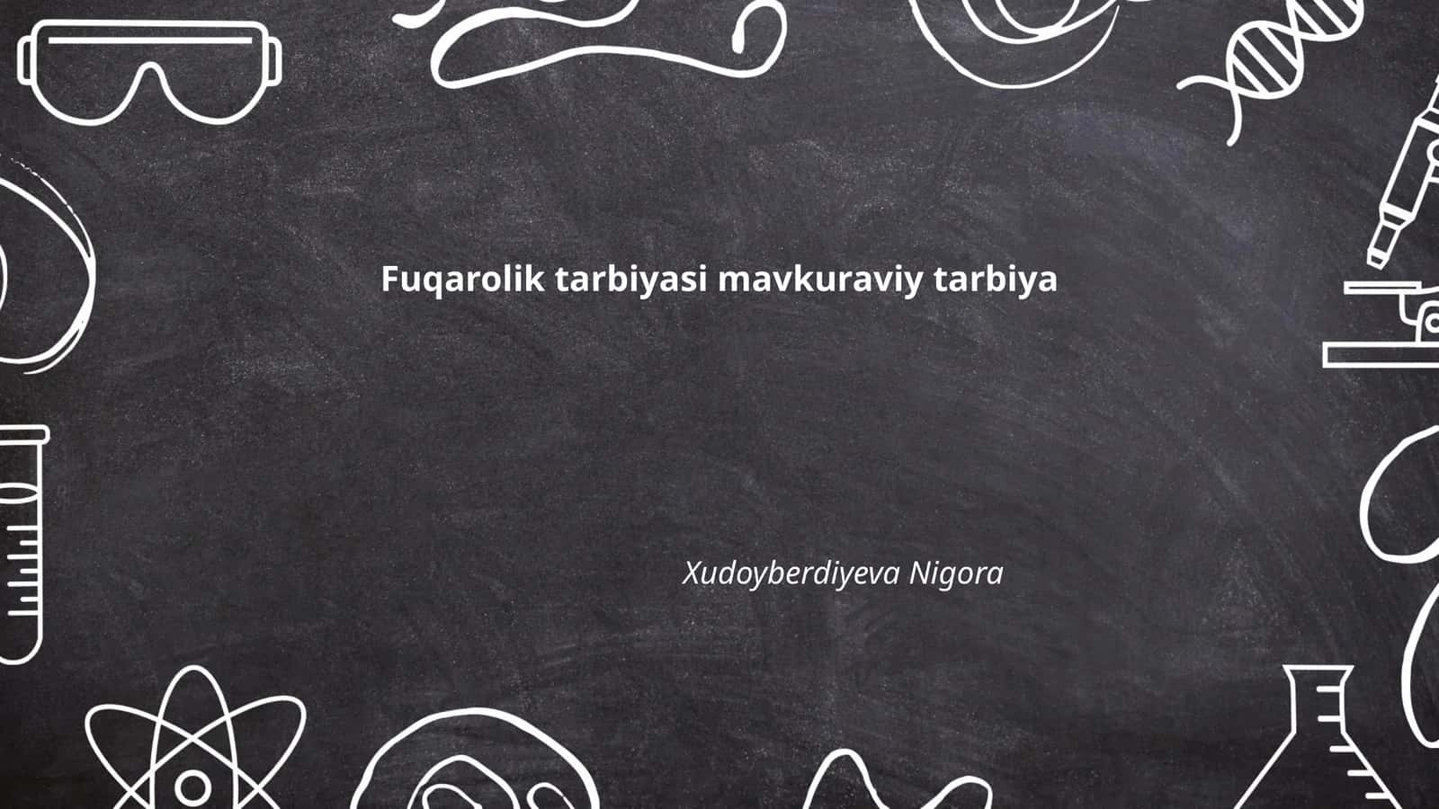 Fuqarolik tarbiyasi mavkuraviy tarbiya