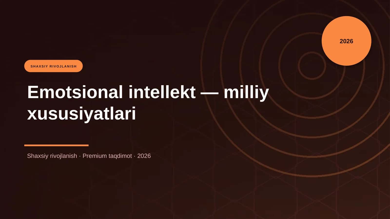 Emotsional intellekt — milliy xususiyatlari