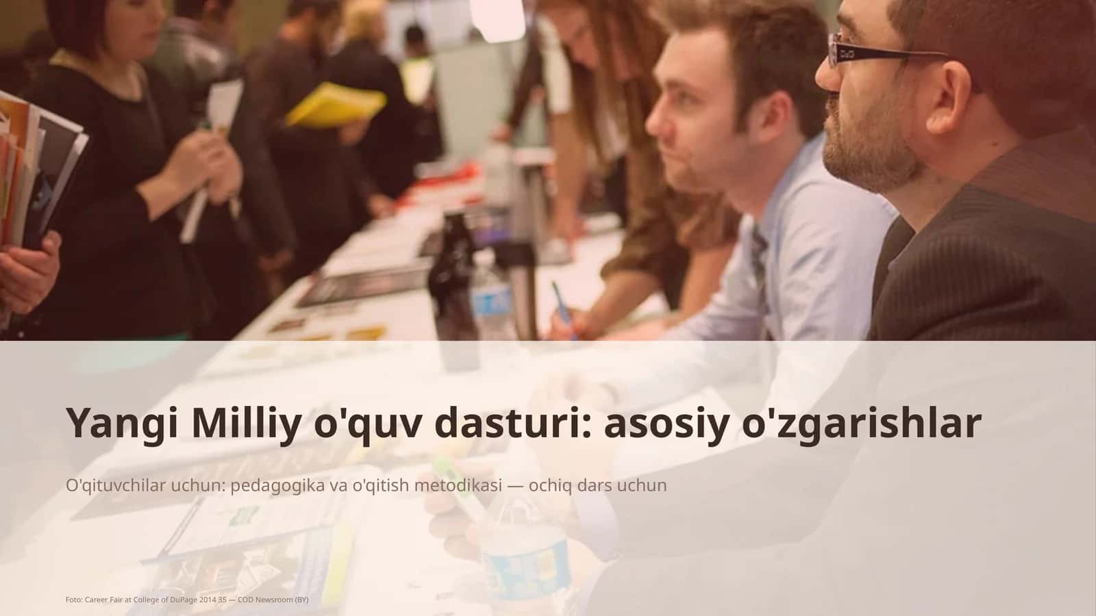 Yangi Milliy o'quv dasturi: asosiy o'zgarishlar