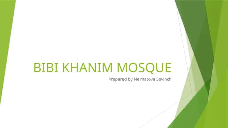 BIBI KHANIM MOSQUE