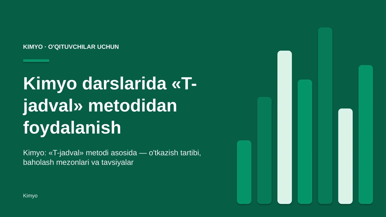 kimyo darslarida t jadval metodidan foydalanish 4140