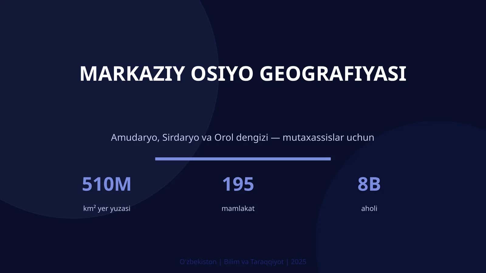 MARKAZIY OSIYO GEOGRAFIYASI
