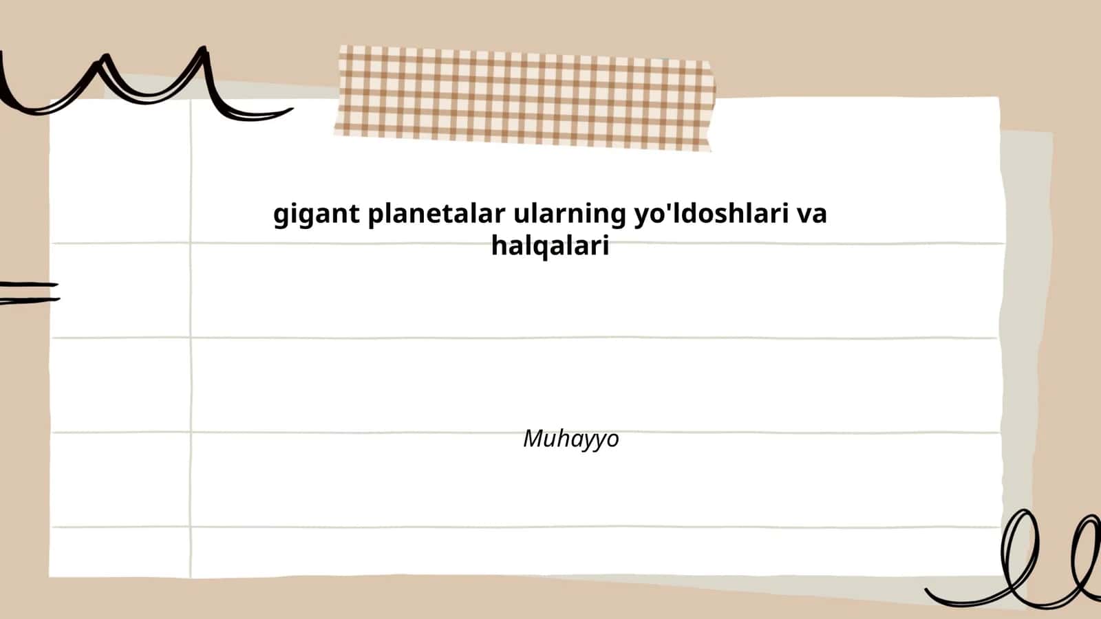 Gigant planetalar: umumiy tavsifi va turlari