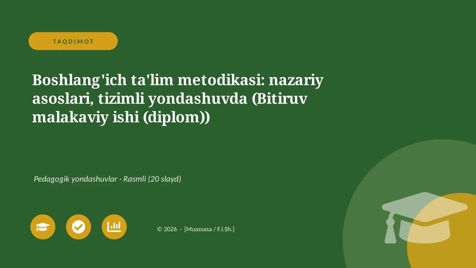 Boshlang'ich ta'lim metodikasi: nazariy asoslari