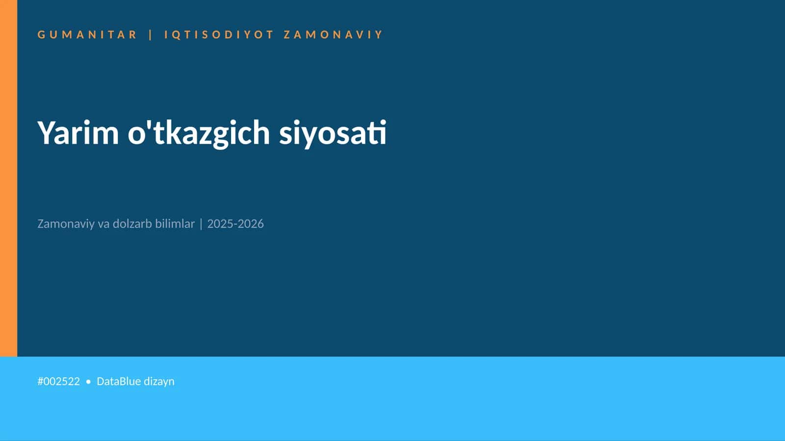 Yarim o'tkazgich siyosati