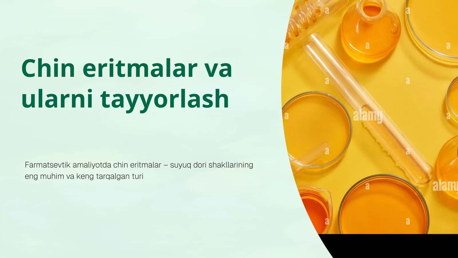 Chin eritmalar va ularni tayyorlash