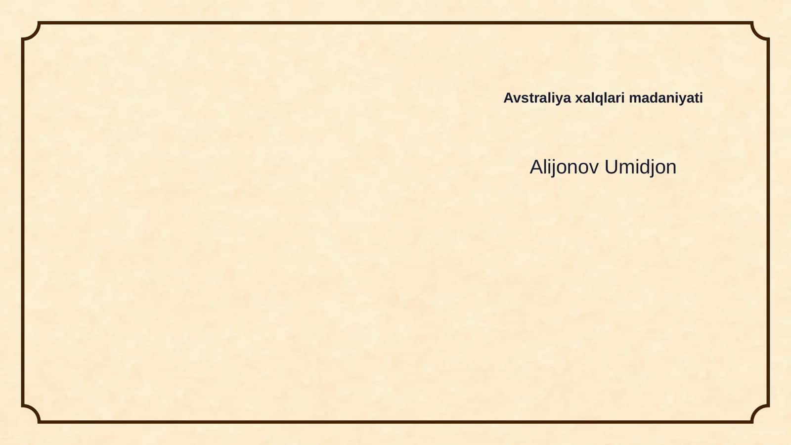 Avstraliya xalqlari madaniyati