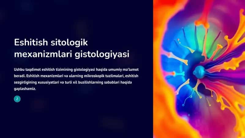Eshitish sitologik mexanizmlari gistologiyasi