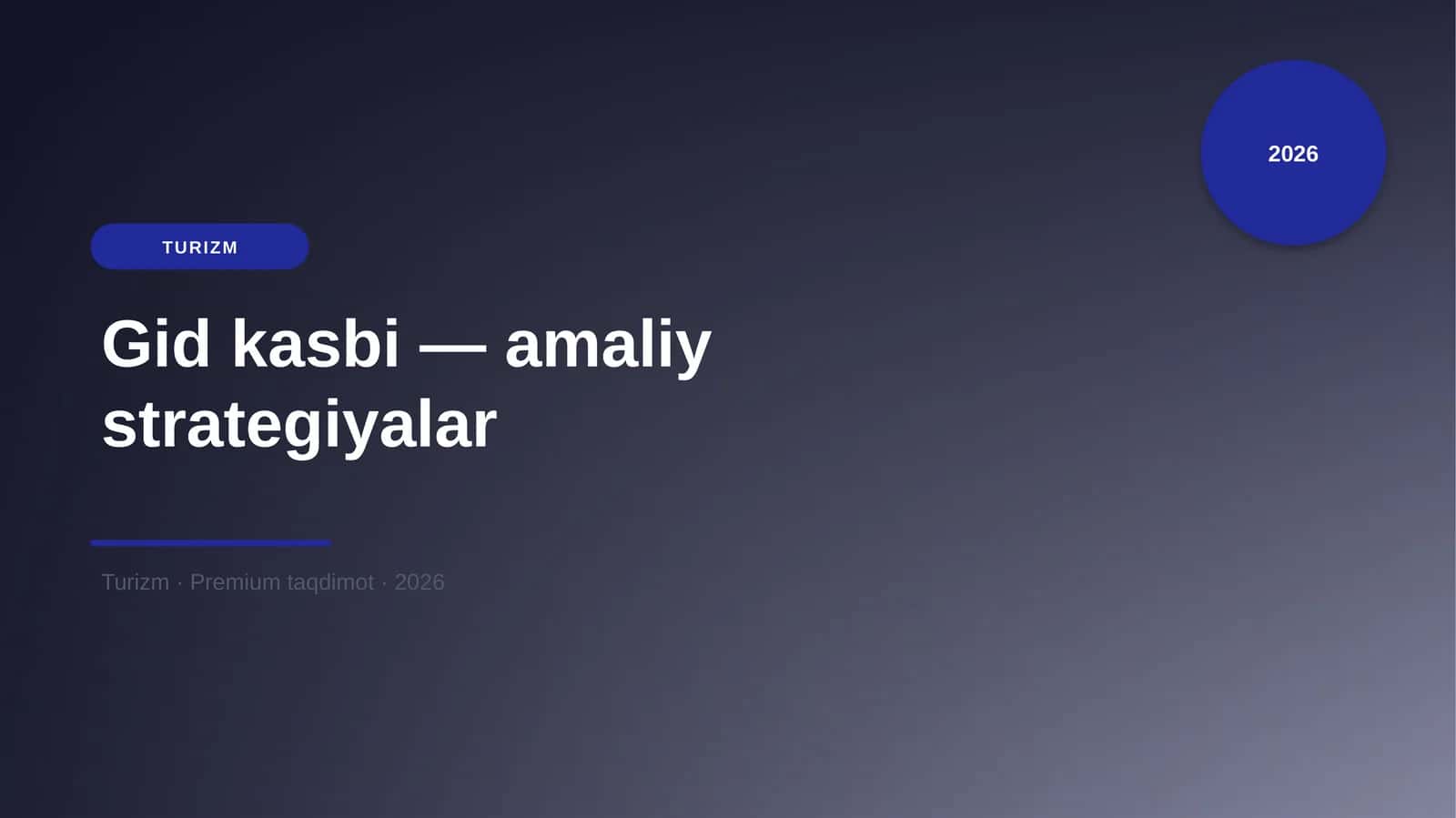 Gid kasbi — amaliy strategiyalar