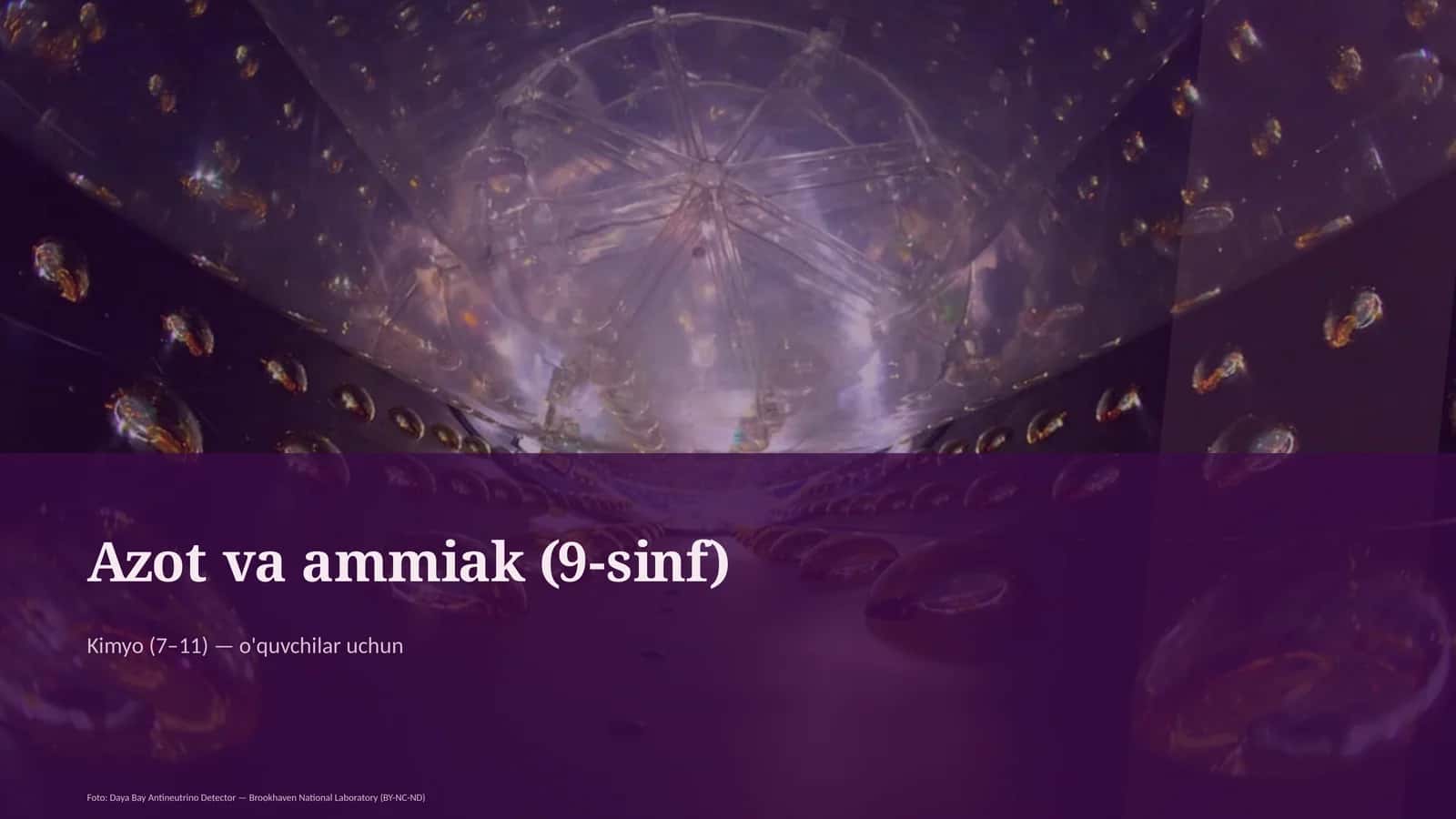 Azot va ammiak (9-sinf)