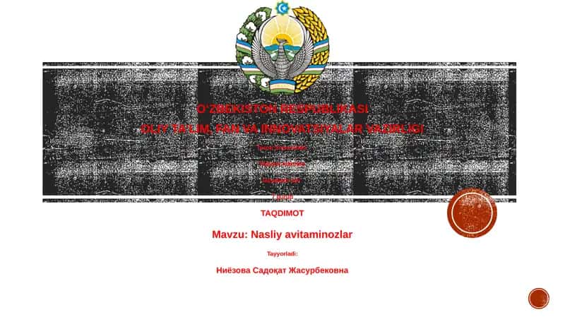 Nasliy avitaminozlar