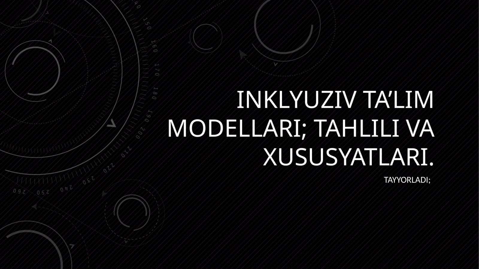 inklyuziv talim modellari