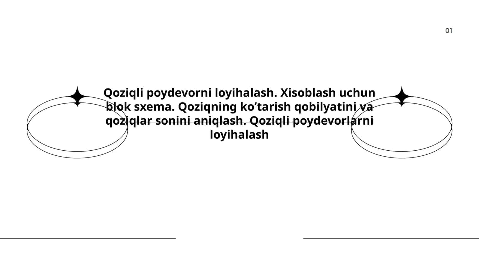 Qoziqli poydevorlarni loyihalash asoslari
