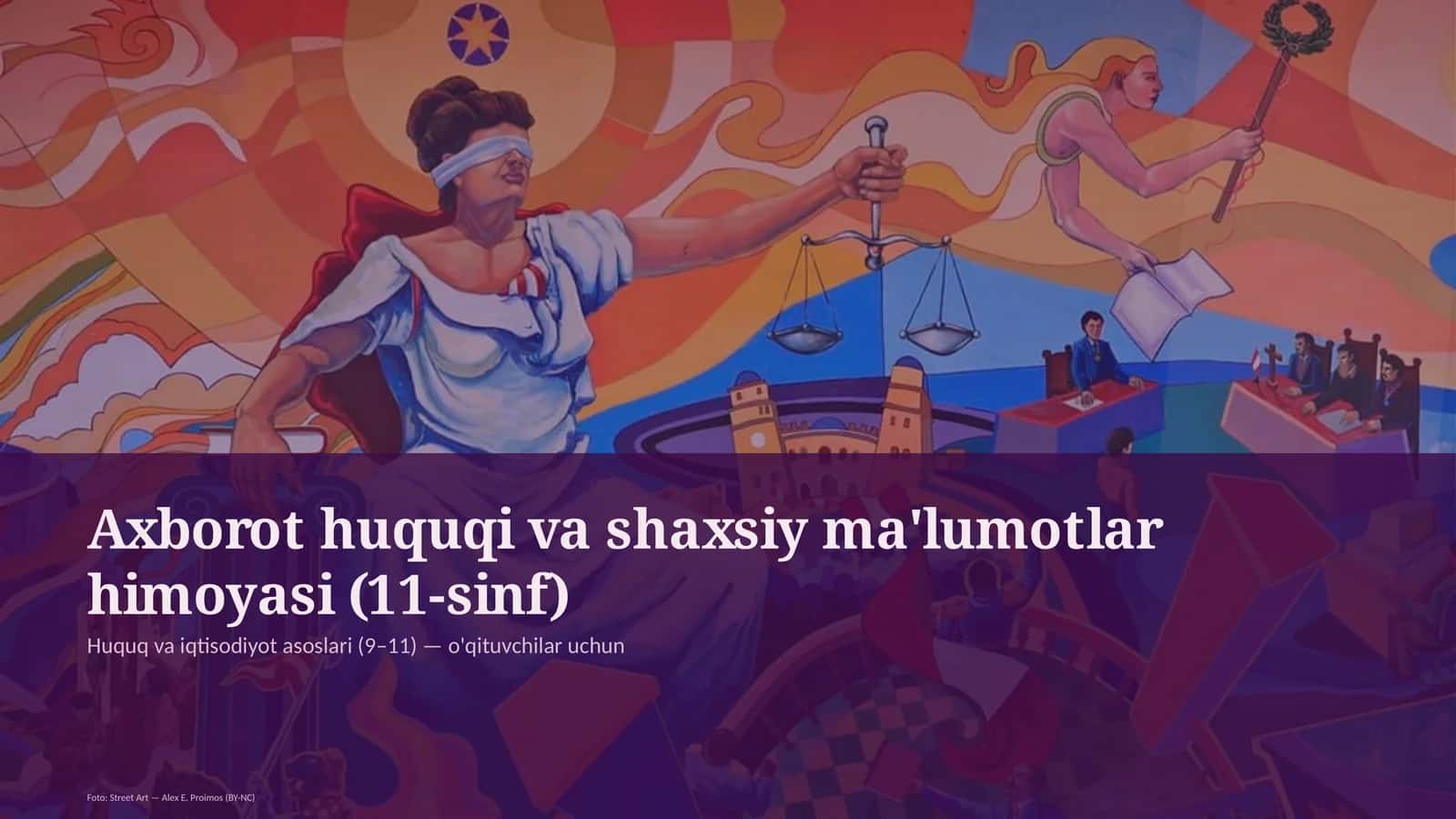 Axborot huquqi va shaxsiy ma'lumotlar himoyasi (11-sinf)