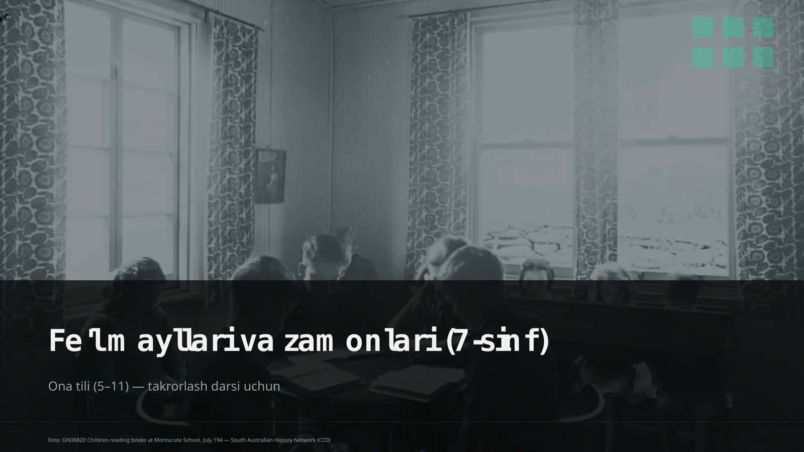 Fe'l mayllari va zamonlari (7-sinf)