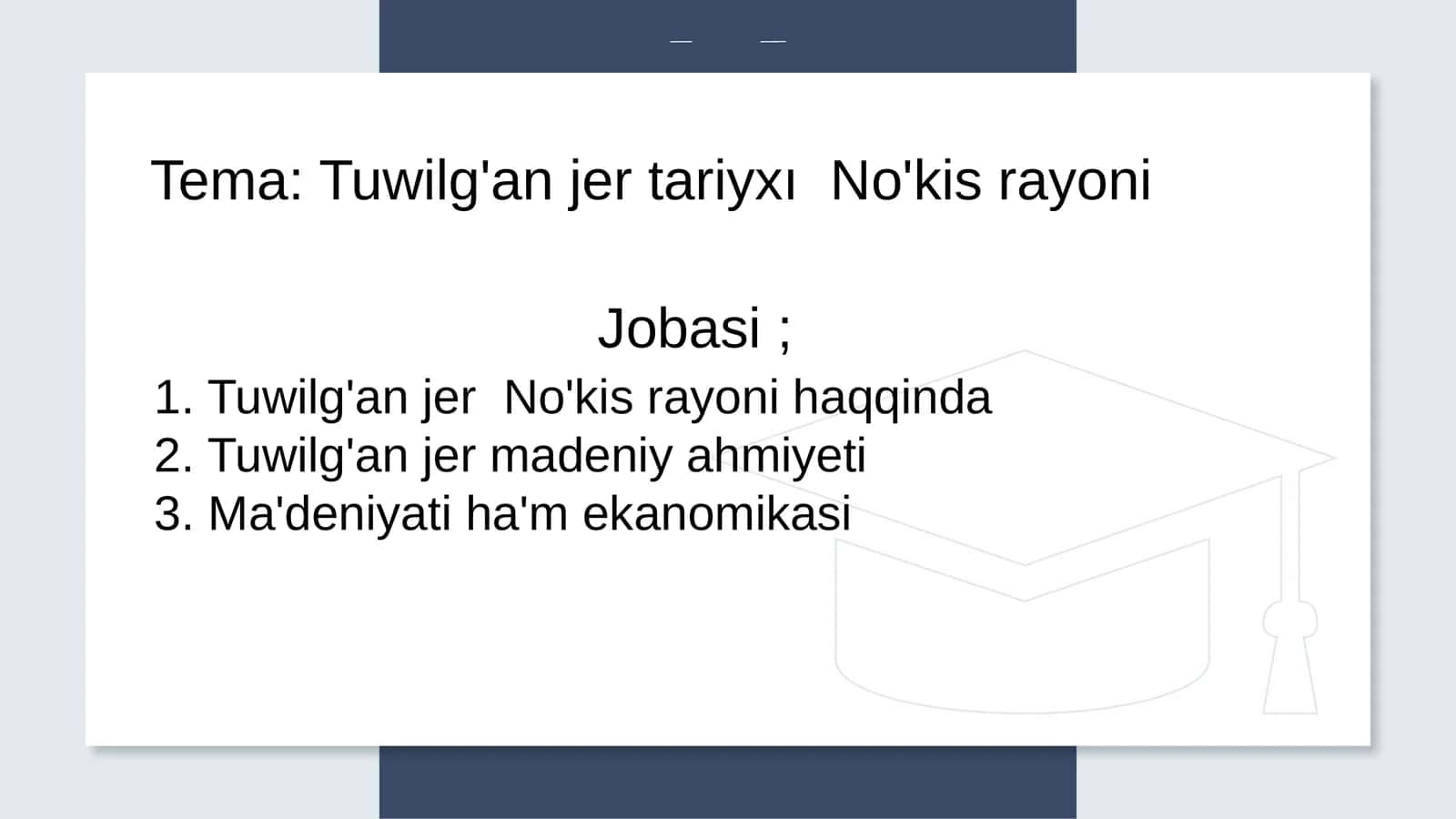 Tuwilǵan jer tariyxi Nókis