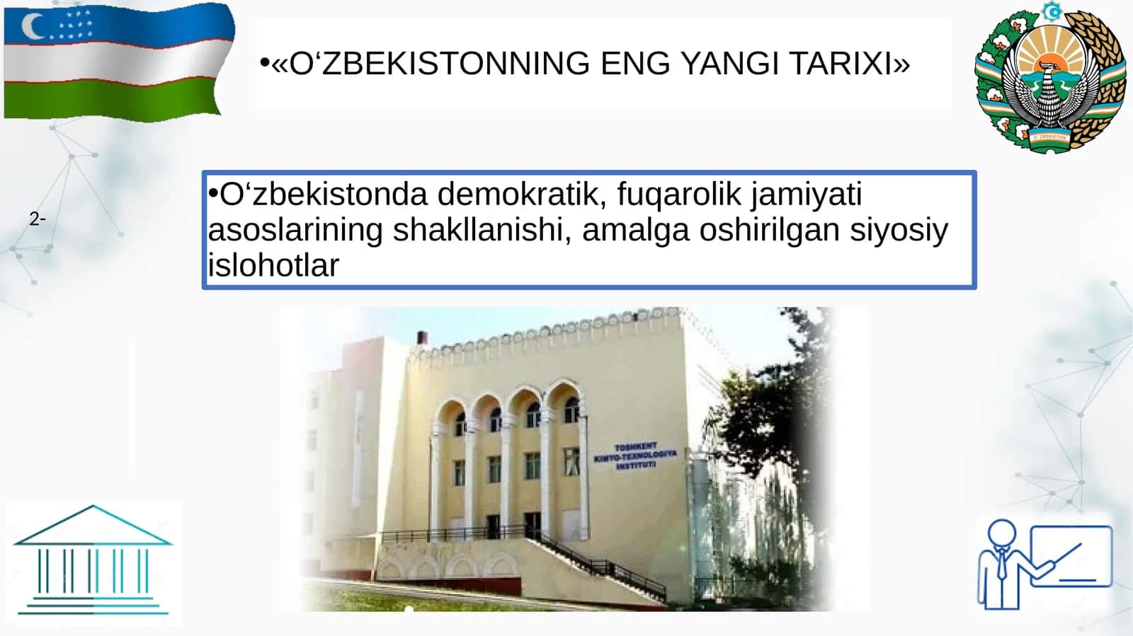 O‘ZBEKISTONNING ENG YANGI TARIXI