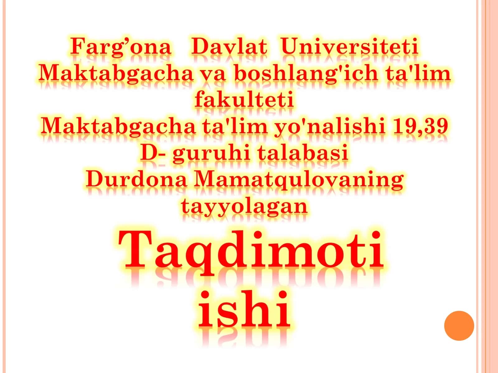 KADRLAR TAYYORLASHNING MILLIY MODELI
