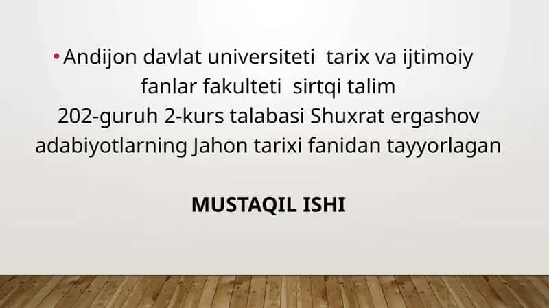 Mavzu: Ost-Indiya kompaniyasining Angliya tashqisiyosatidagi oʻrni