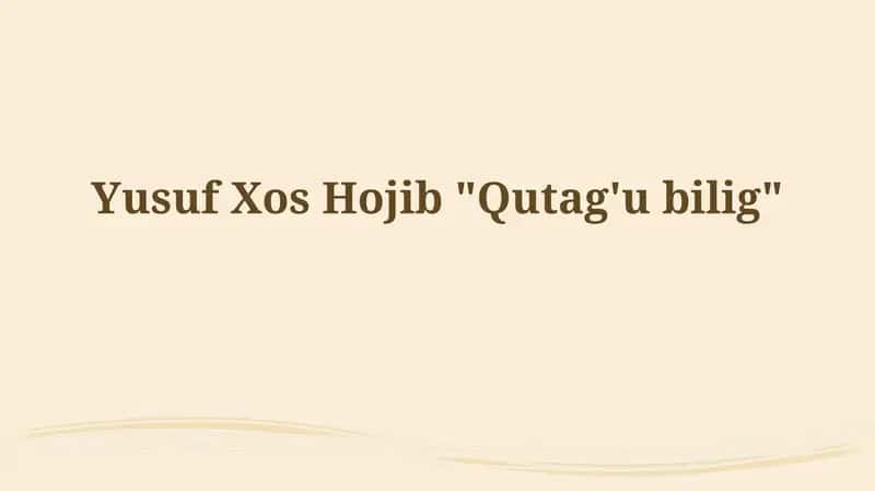 Qutadg'ubilig