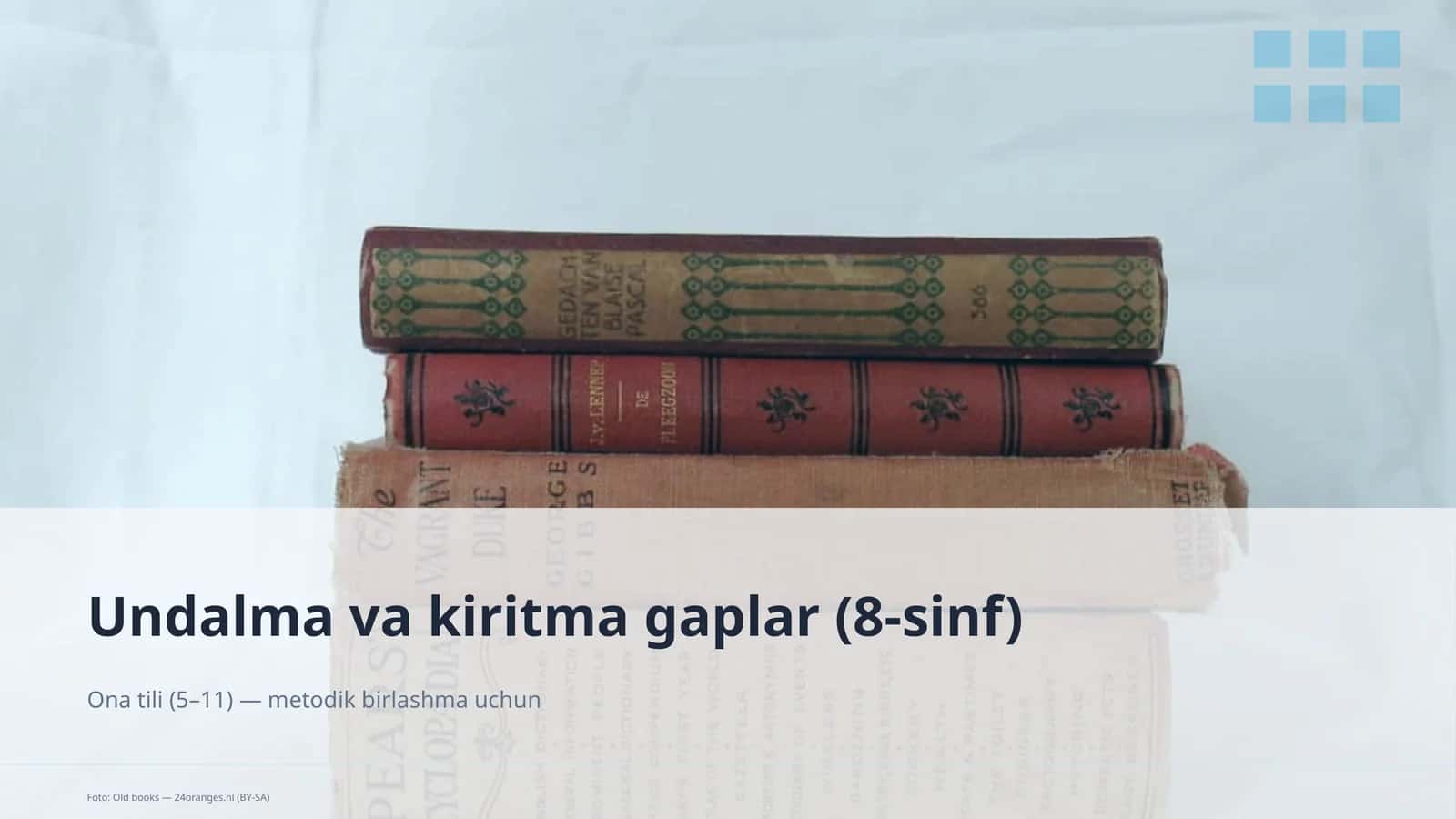 Undalma va kiritma gaplar (8-sinf)