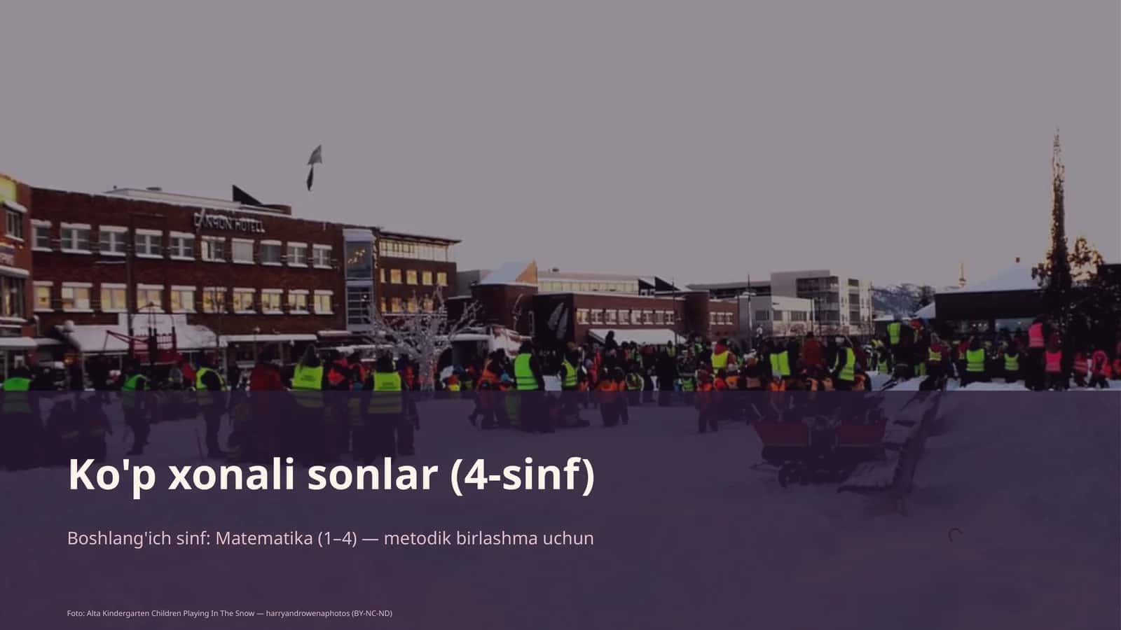 Ko'p xonali sonlar (4-sinf)